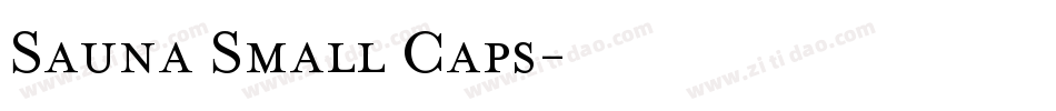 Sauna Small Caps字体转换